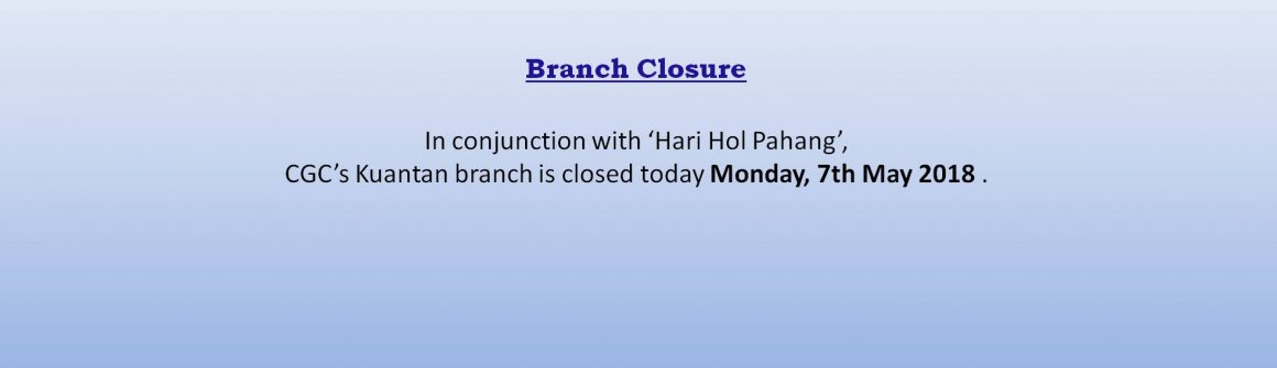 Hari Hol Pahang 2018 Credit Guarantee Corporation Powering