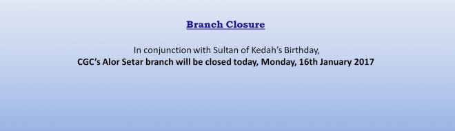 kedah branch close